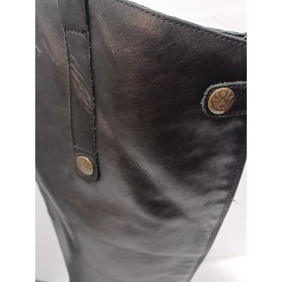 Sam Edelman Penny Leather Knee-High Riding Boots Black Size 9 - Picture 8 of 10